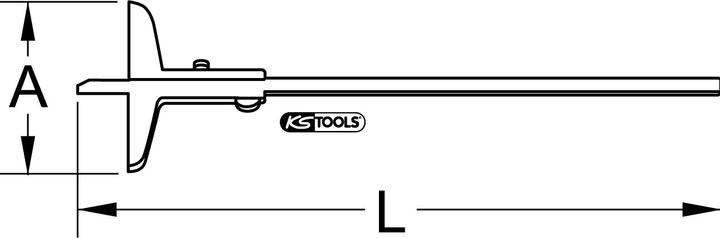 Produktbild KS Tools Tiefenmessschieber (27.50 cm)