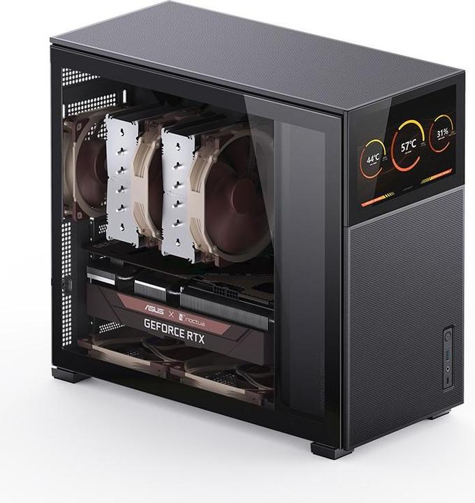 Productafbeelding Jonsbo D41 Scherm ATX behuizing, gehard glas - zwart (ATX, mATX, Mini-ITX, DTX)