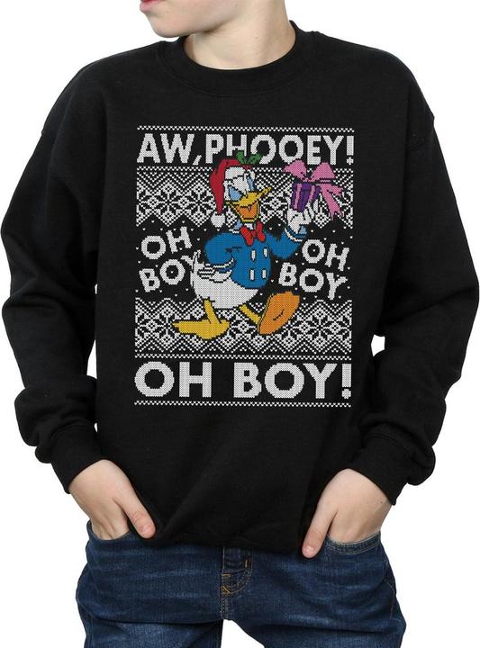 Produktbild Disney Donald Duck Christmas Fair Isle Sweatshirt Jungen (152, 158)