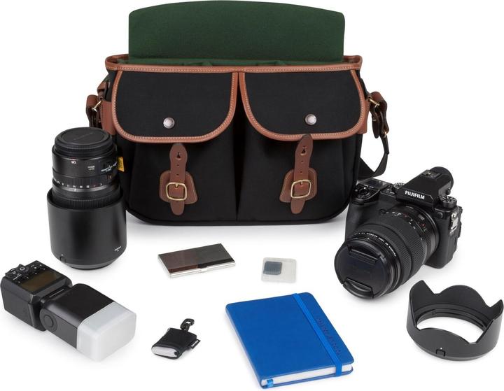 Actual product image Billingham Hadley Pro 2020 Black Canvas / Tan (Camera shoulder bag, 6 l)