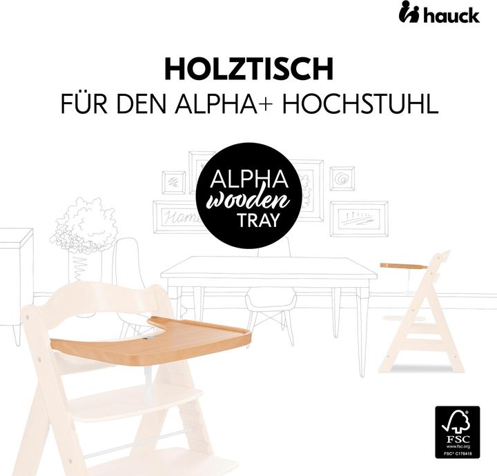 Actual product image Hauck Alpha Tray