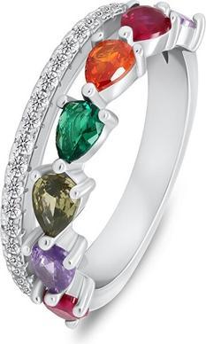Produktbild Brilio Silver - Beautiful gold-plated ring with real pearl and zircons RI062Y - Circuit: 50 mm (50)