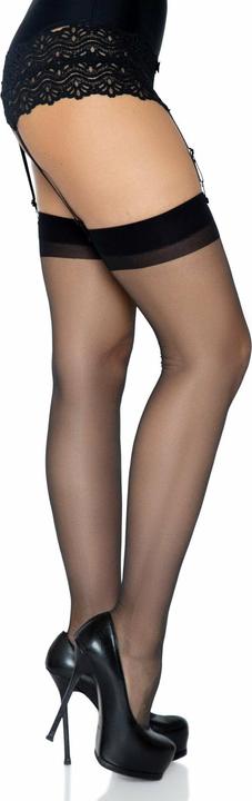 Image du produit Leg Avenue Bas jarretière avec couture (Taille unique)