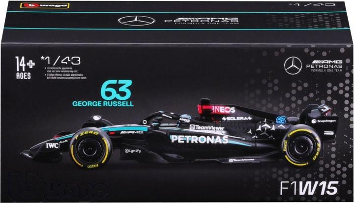 Actual product image Bburago Mercedes-AMG F1 W15 1/43 Russell 2024