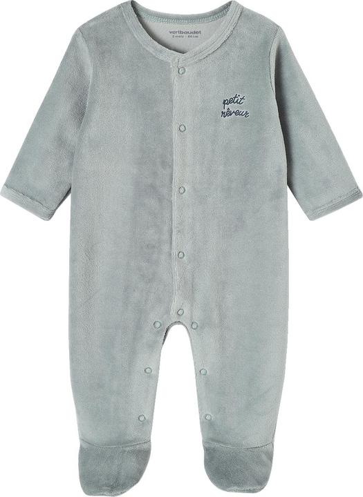 Vertbaudet 3er-Pack Baby Samt-Strampler BASIC