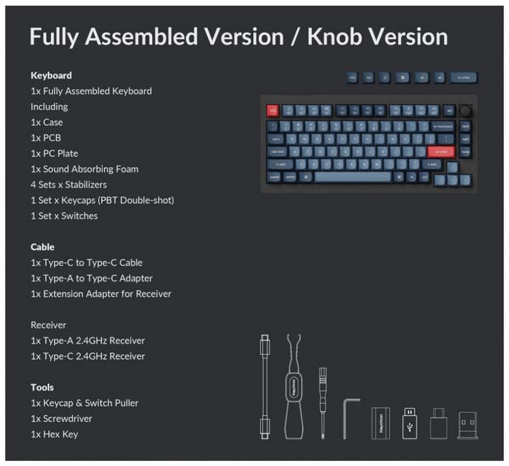 Actual product image Keychron V1 Max (US, Cable, Wireless)