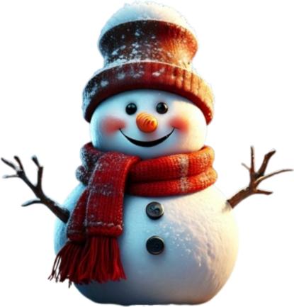 Produktbild Bügelbilder Bügelbild fröhlicher Comic Schneemann