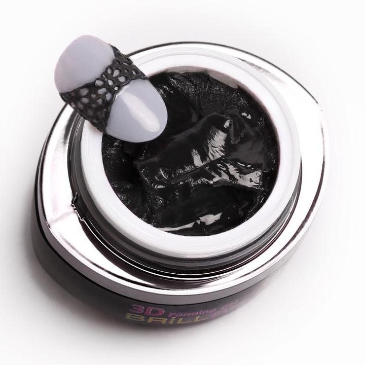 Produktbild BrillBird 3D Forming Gel Schwarz 3ml (Nagellacktrockner, Schwarz)