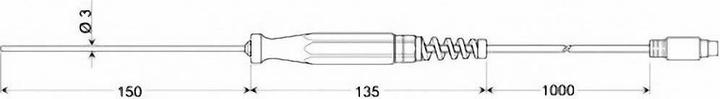 Image du produit Greisinger Sonde d'immersion GTF 601 1/3DIN -50 (Tentacules)