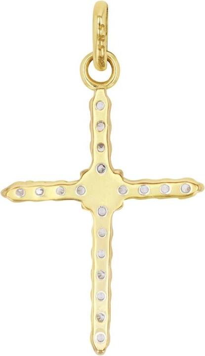 zz_ArchivedByPCD_Amor Schmuck_zu_Amor Amor Anhänger für Damen, Gold 585, Zirkonia synth. | Kreuz (Gold 585, 14 ct)