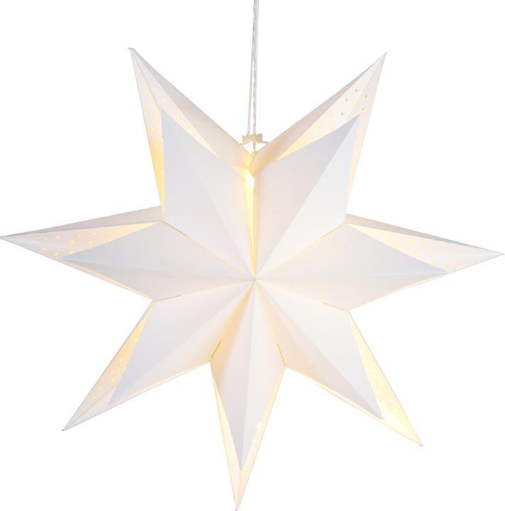 Produktbild VBS 3D Papierstern "60 cm", 15 LEDs, mit Timer, 7-zackig, zum Hängen
