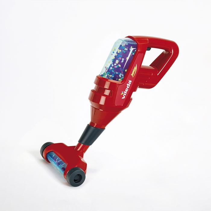 Immagine prodotto Theo Klein 6720 Carrello per le pulizie Vileda con aspirapolvere verticale I Include vari accessori tra cui moc