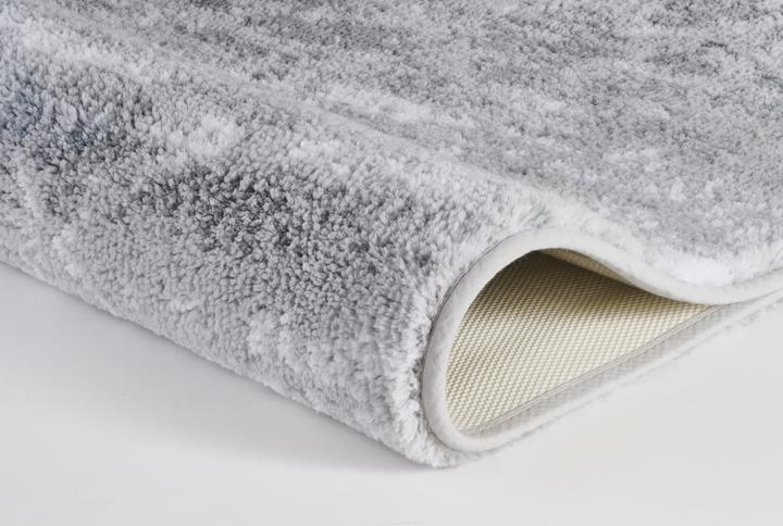 Produktbild Kleine Wolke Badteppich Nevoa 60 x 90 cm, Grau/Weiss (60 x 90 cm)