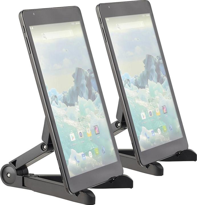 Produktbild Pearl 2er-Set Faltbare Tablet-Ständer für iPad, Tablet-PC, E-Book-Reader