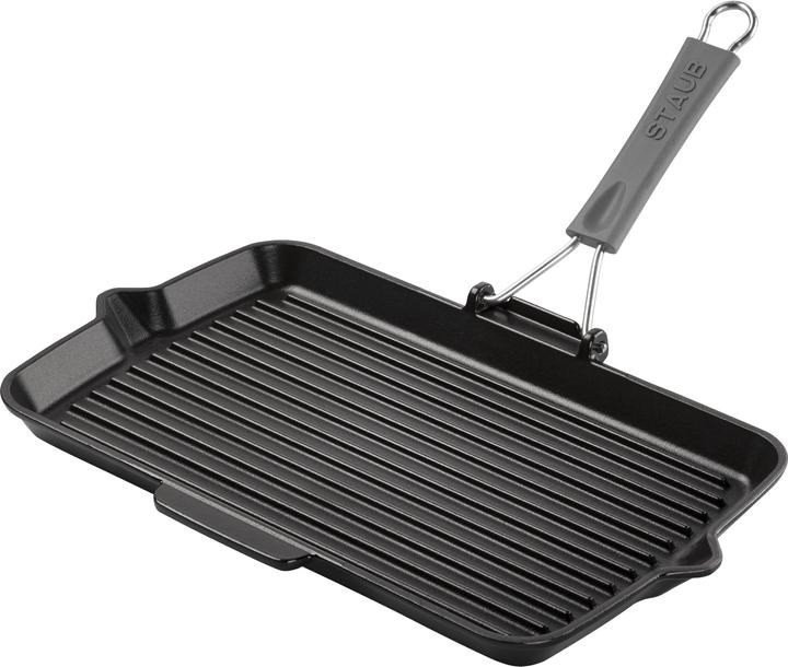 Image du produit Staub Poêle à griller (34 cm, Poêle à grillades, Fonte)