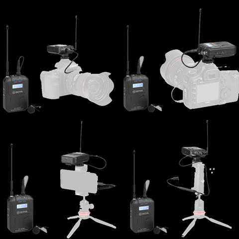 Actual product image Boya BY-WM6S Wireless Microphone System