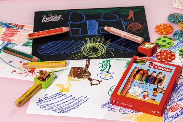 Actual product image STABILO Woody 3 in 1 (Multicoloured, 6 x)