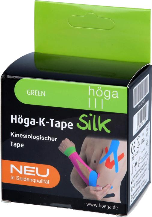 Produktbild Höga K-Tape Silk 5 cm x 5 m green KinesiologischerTape, 1 St. Pflaster (1 x)
