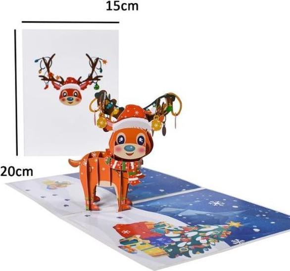 Actual product image MU Classic Saluts Series 3D Pop-Up Christmas Card (1 pcs.)