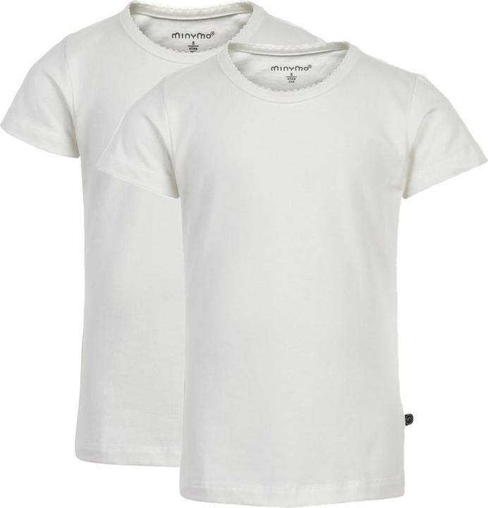 Produktbild Minymo T-Shirt 2er Set Weiss Gr. 122 (122)