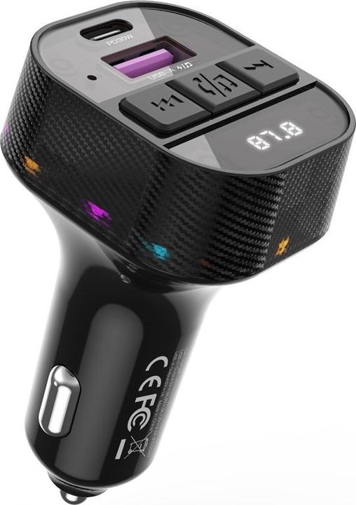xO transmitter FM BCC17 Bluetooth MP3 car charger 30W black
