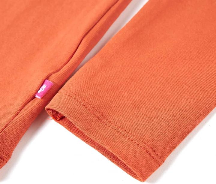 Immagine prodotto VidaXL Camicia da bambino a maniche lunghe arancione scuro 140,Materiale: 95 (140)
