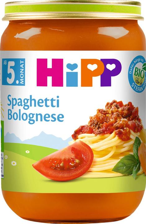 Image du produit Hipp Menüs : Spaghetti Bolognese, à partir de 5 mois (190 g)