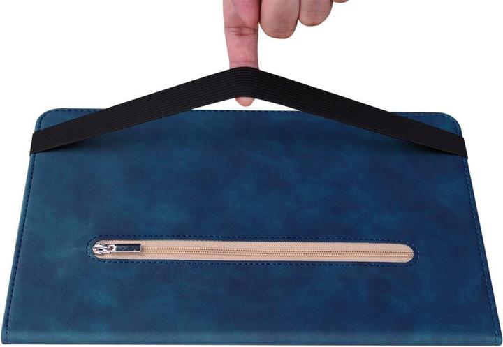 Produktbild Cover-Discount Galaxy Tab S9+ - Schutzhüllle mit Zipper Tasche blau (Galaxy Tab S9+, Galaxy Tab S10+, Galaxy Tab S9 FE)