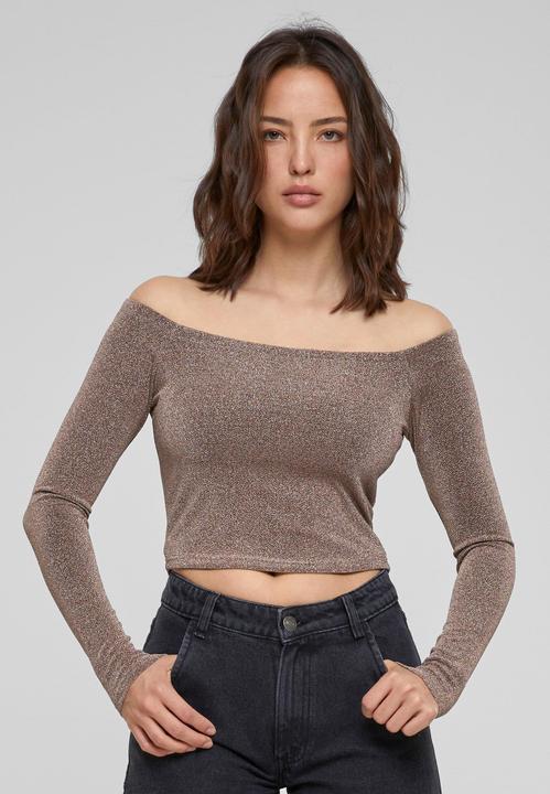 Immagine prodotto Urban Classics Ladies Off Shoulder Glitter Longsleeve (S)