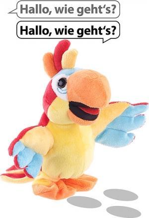 Produktbild Playtastic Sprechender Papagei mit Mikrofon (25 cm)