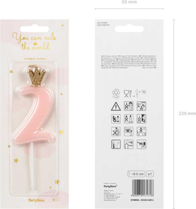 Produktbild Partydeco Zahlenkerze (1 x)