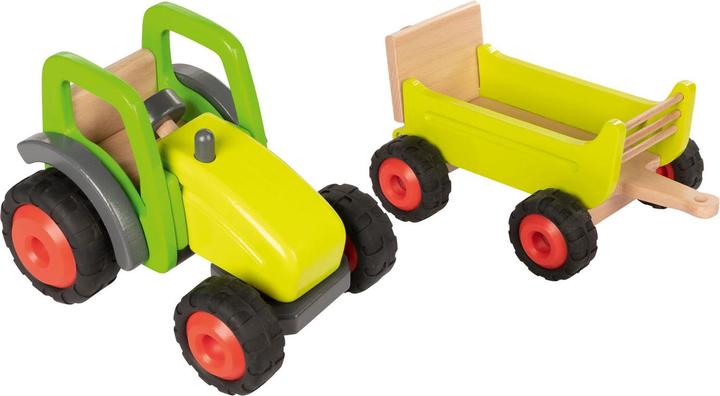 Produktbild Goki Holztraktor mit Anhänger