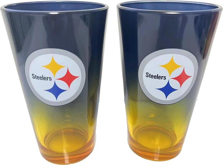 Produktbild Great Branding Pittsburgh Steelers Pint Glass Set 16 oz./475 ml (0.50 l, 4 x)