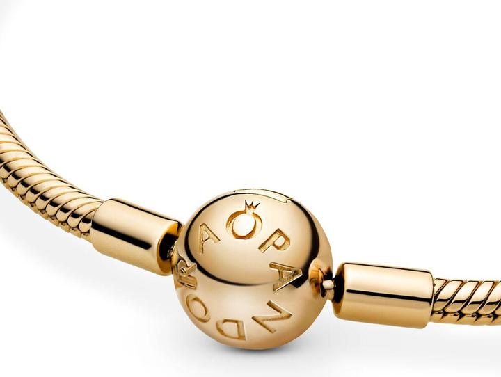 Immagine prodotto Pandora Lucentezza liscia (19 cm, Metallo placcato oro)