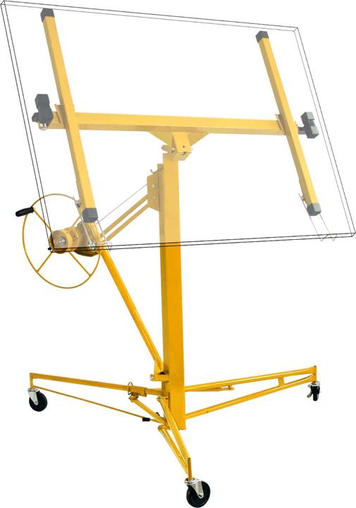 Produktbild Wiltec XPOtool Plattenheber 68kg 188-487cm Montagehilfe Paneelheber Trockenbau Lift (68 kg)
