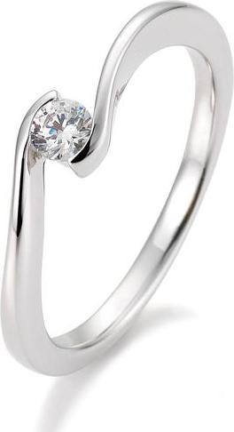 Breuning Ring Schwung 0,05-0,30ct. (53, 585/14 K Gold)