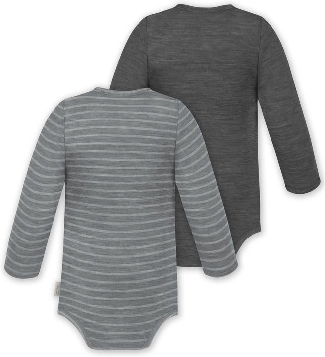 Produktbild Normani 2er Pack Baby Merino Body Langarm „Auckland" - 9373 (86)