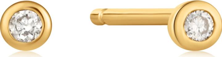 Ania Haie 14Kt Gold Bezel Diamond Ohrstecker (585er Gelbgold)