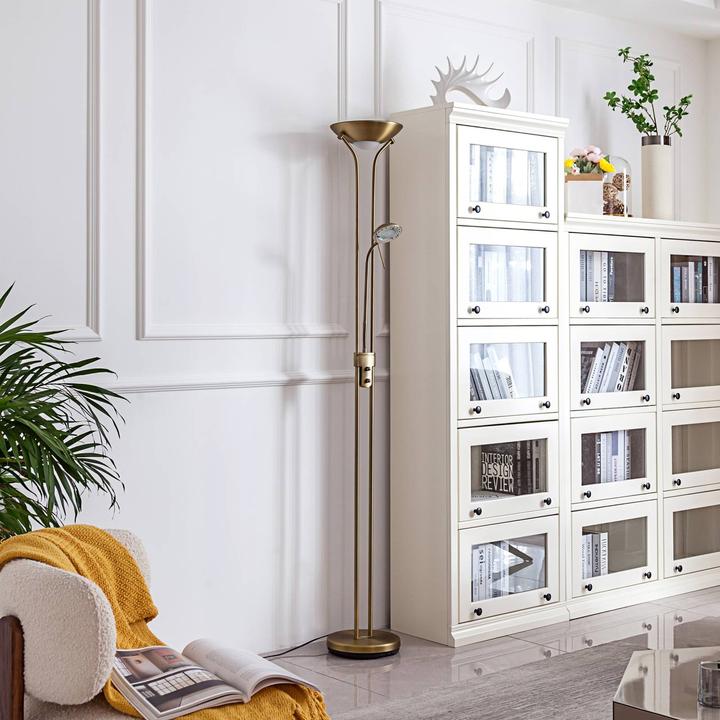 Produktbild Lindby Josefin LED-Deckenfluter, Leselicht, bronze (2510 lm)