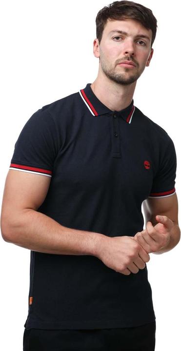 Produktbild Timberland Poloshirt Mit kontrastfarbenen Streifen kurzärmlig (M)