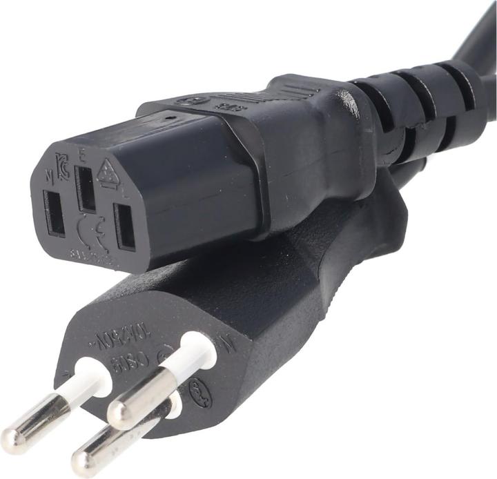 Produktbild AccuCell Netzkabel mit Schweiz-Stecker (2 m)