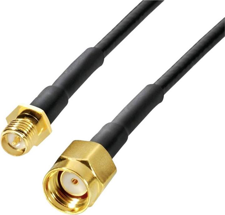 Produktbild Wittenberg Antennen Verlängerungskabel für WLAN-Antennen, SMA reversed Buchse auf SMA reversed Stecker 5m,Kabel RG 174