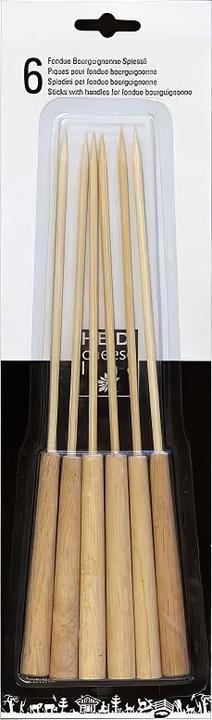 Actual product image Heidi Cheese Line Fondue skewer with wooden handle