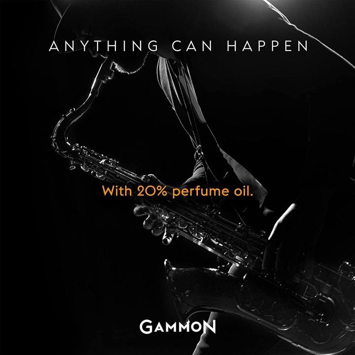 Actual product image Gammon 8772 Black Notes Perfume Starter Set Bb (2x20 ml), the woody-spicy BLACK SAX men's perfume (Eau de parfum, 40 ml)