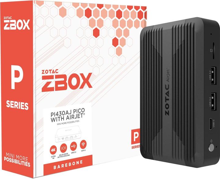 Produktbild Zotac ZBOX Pico PI430AJ mit Airjet (Intel Core i3-N300)