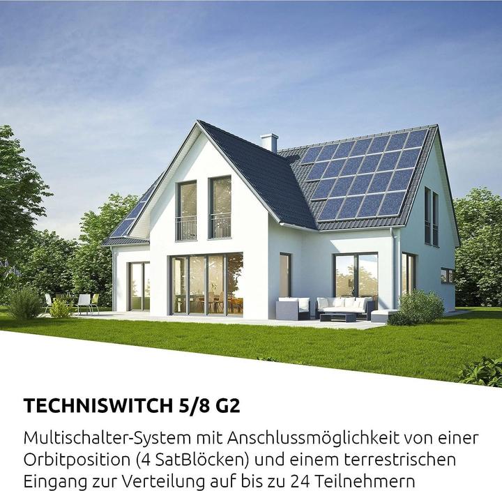 Immagine prodotto TechniSat TECHNISWITCH 5/8 G2 con alimentatore incluso (Multiinterruttori)