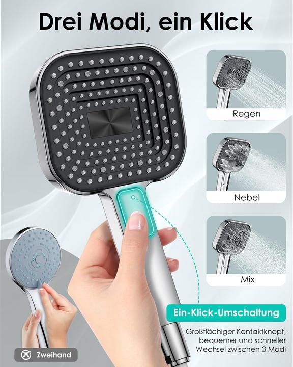 Produktbild Rekovan Wassersparender Duschkopf mit Antikalk-Funktion