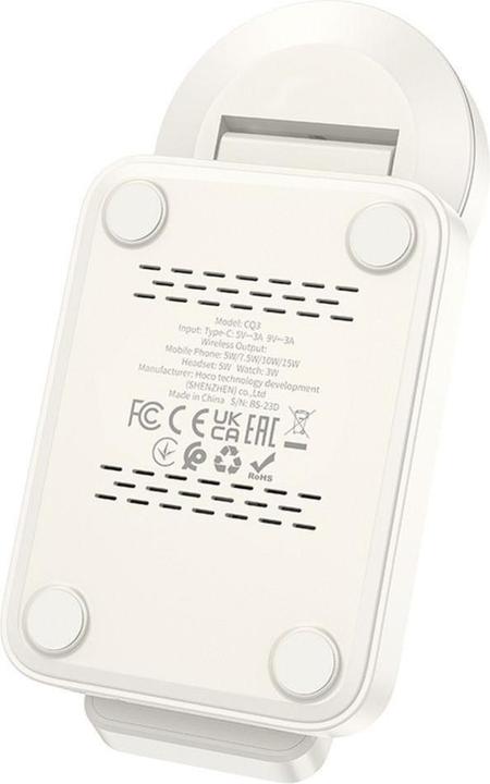 Actual product image Hoco 3-1 Folding Wireless Charger CQ3 (15 W)