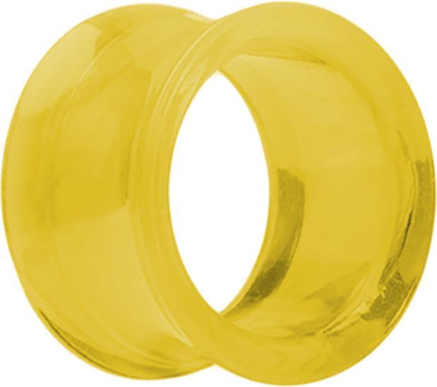 Produktbild Star Piercing Flared Tunnel gelb (ohne Messing, Acryl)