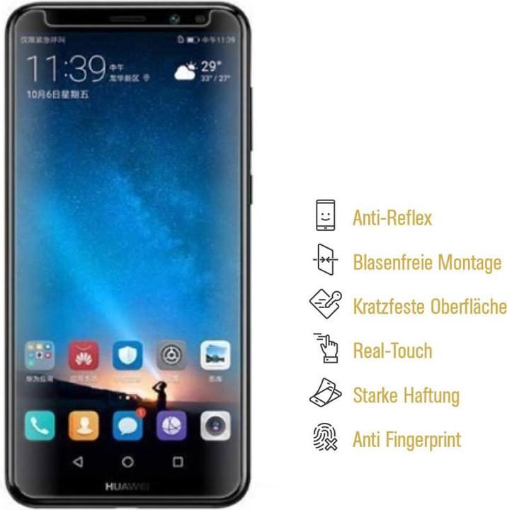 Produktbild Protectorking 3x Panzerfolie Anti-Shock matt entspiegelt (3 Stück, Huawei Mate 10 Lite)